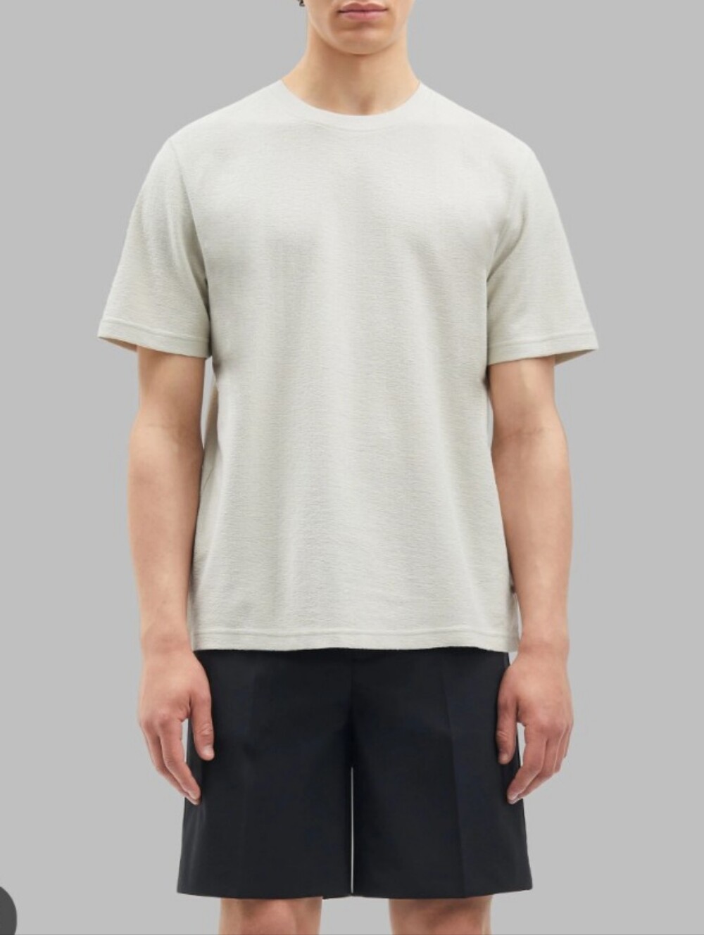 Samsoe Samsoe Odin T-shirt Textured Organic Cotton Moonstruck
